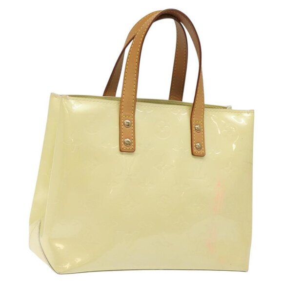LOUIS VUITTON Monogram Vernis Reade PM Hand Bag Perle LV Auth - Picture 1 of 16